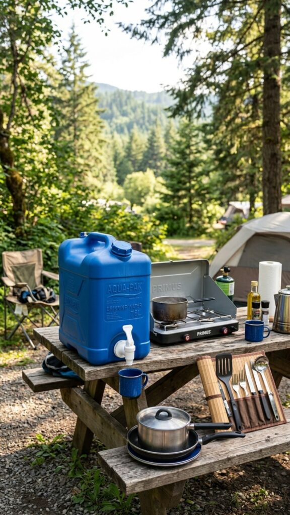 8. Portable Water Container with Spigot