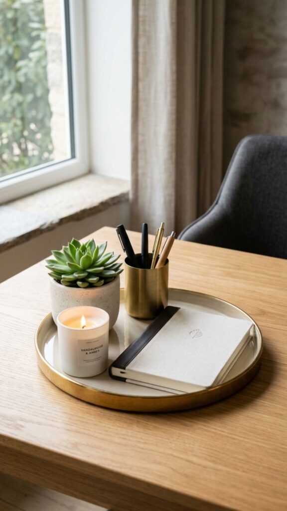 8. Style Your Desk Without Creating Clutter