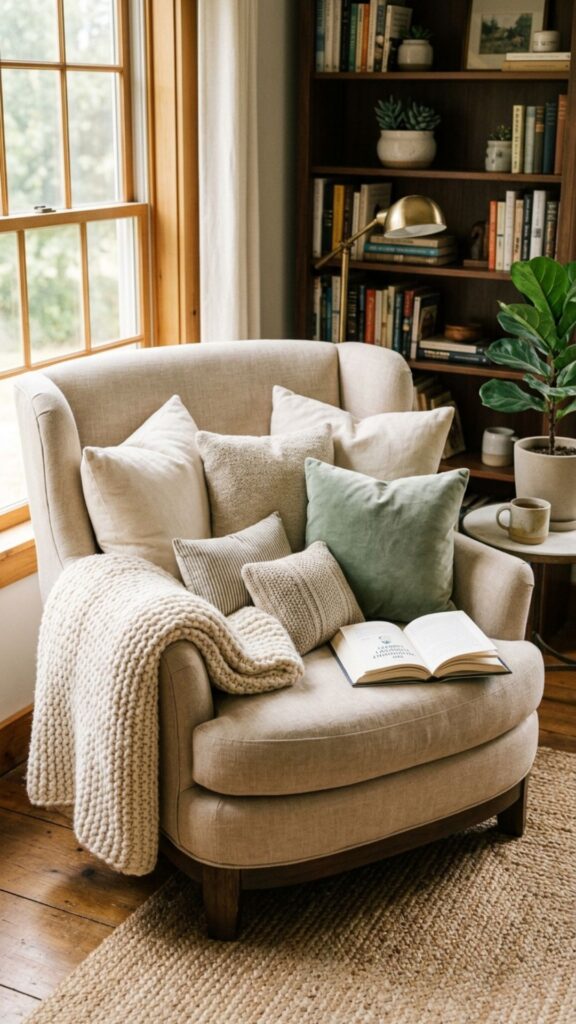 8. The Cozy Cushioned Nest Chair