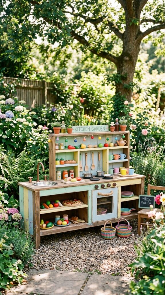 8. The Upcycled TV Stand Kitchen