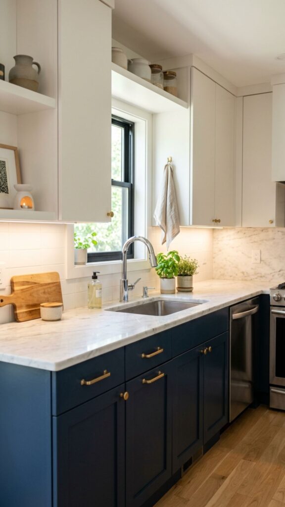 8. Two-Tone Cabinet Design