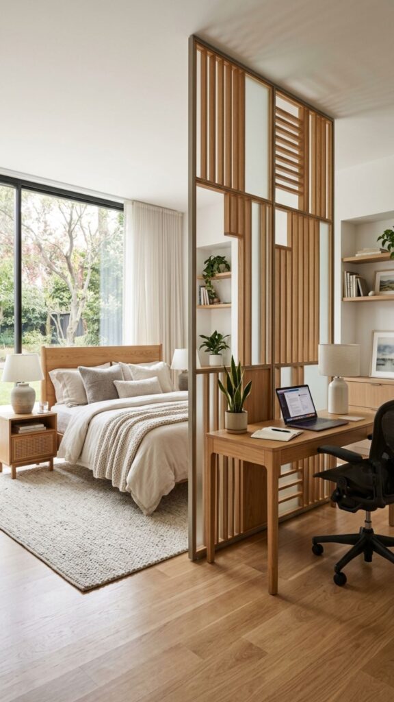 8. Use a Room Divider for Privacy