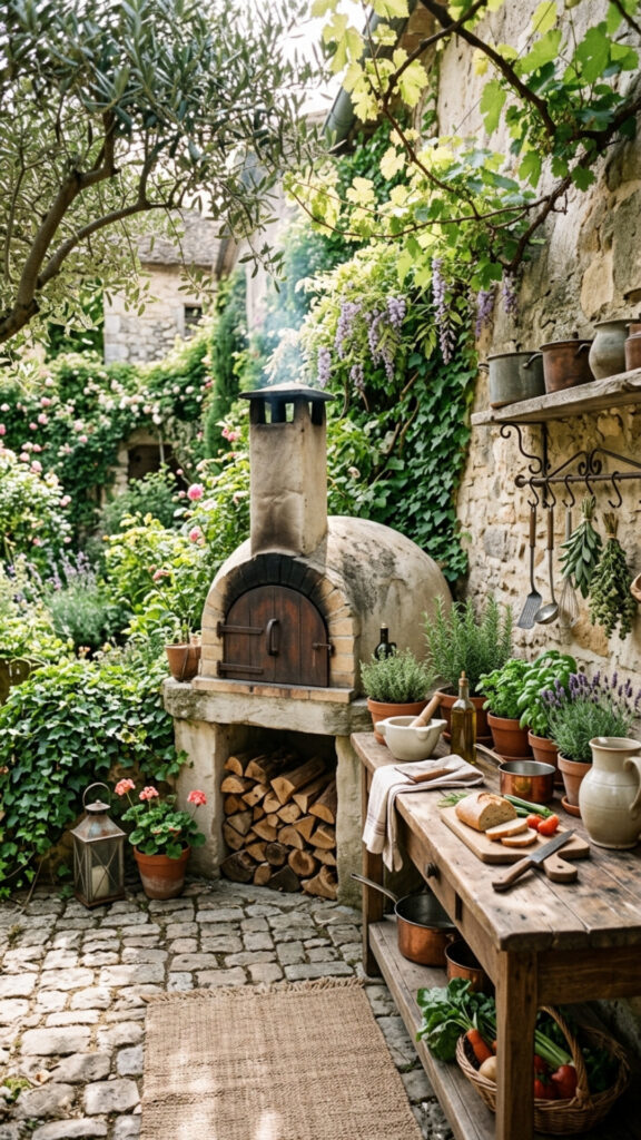 9. A Cobblestone Cooking Nook