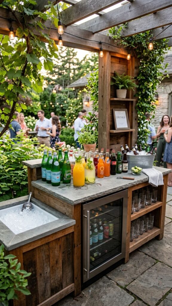 9. Add a Beverage Station with a Mini Fridge