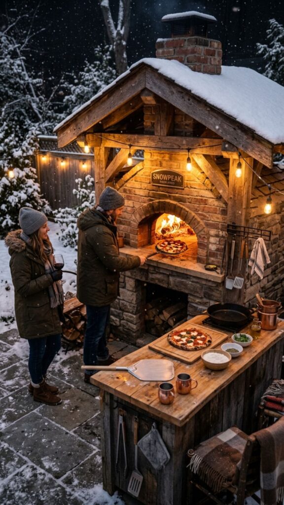 9. Add a Pizza Oven for Extra Warmth and Flavor