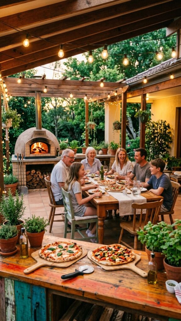 9. Add a Pizza Oven for Weekend Fun