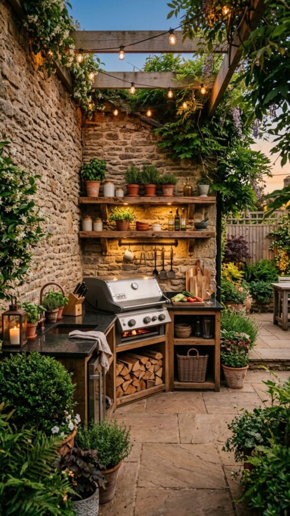 9. Build a Corner Kitchen Around Existing Walls