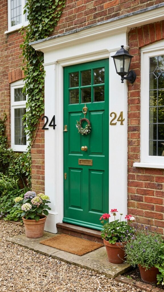 9. Choose a Contrasting House Number Style