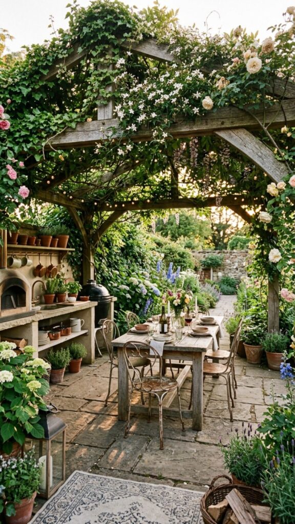 9. Cover the Pergola With Climbing Plants