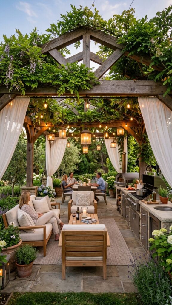 9. Covered Pergola — Shelter With Style