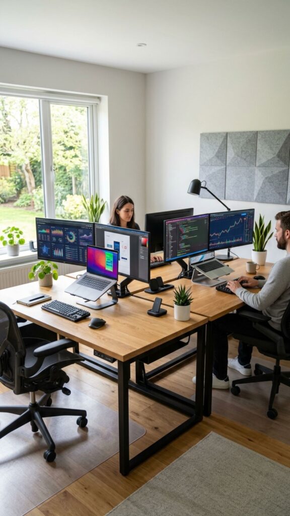 9. Create a Double Monitor Home Office Setup
