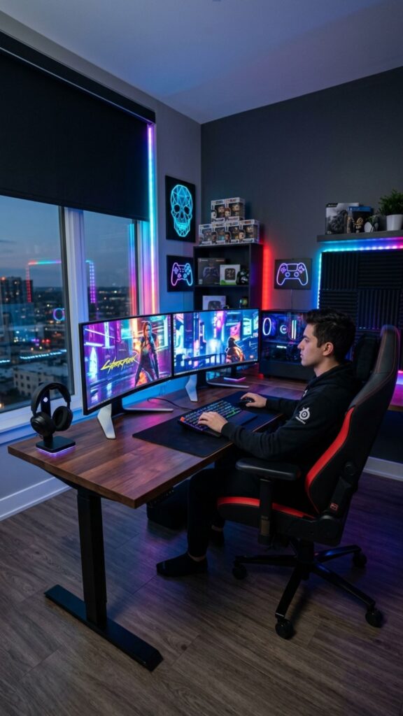 9. Create a Gaming-Inspired Home Office Setup
