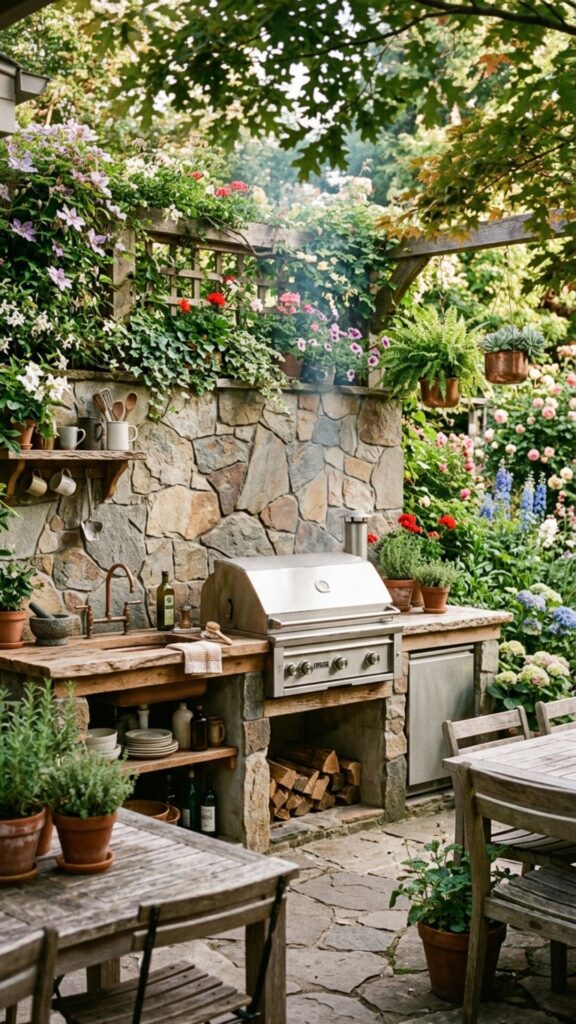 9. Flagstone Backsplash for Organic Texture