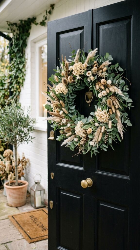 9. Hang a Seasonal Wreath