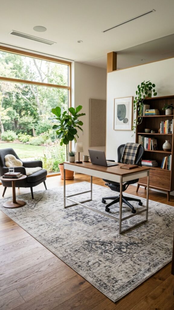 9. Introduce a Large Area Rug