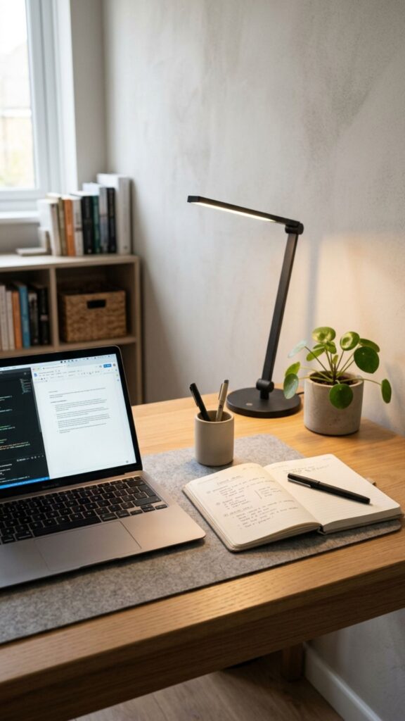 9. Keep Your Desk Visually Simple