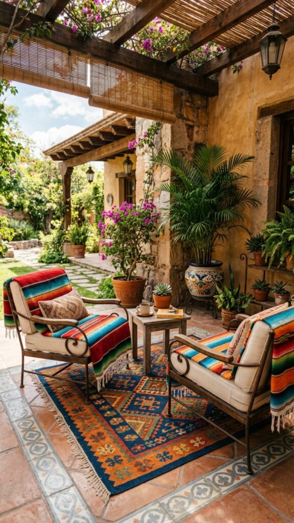 9. Layer Colorful Outdoor Textiles