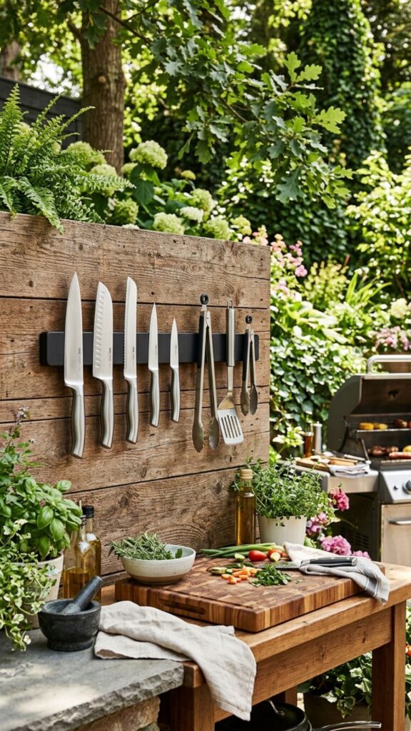 9. Mount a Magnetic Knife and Tool Strip