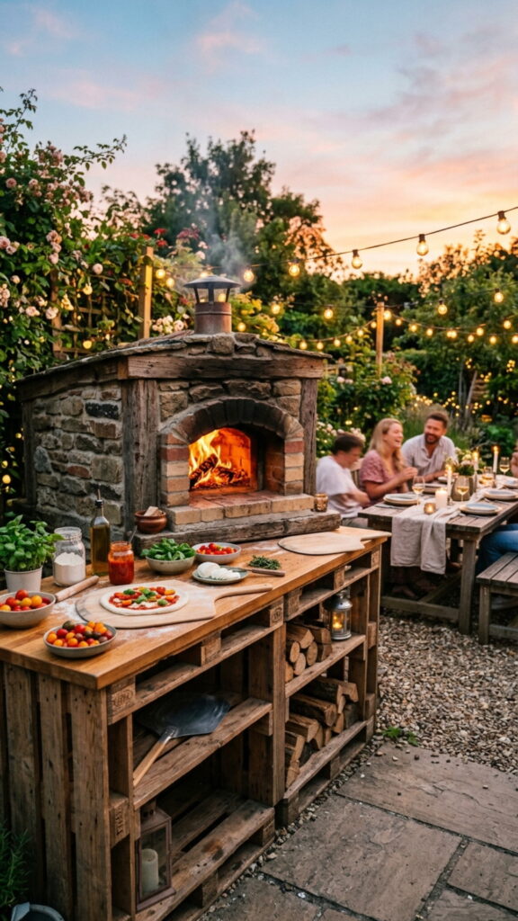 9. Pallet Pizza Oven Surround