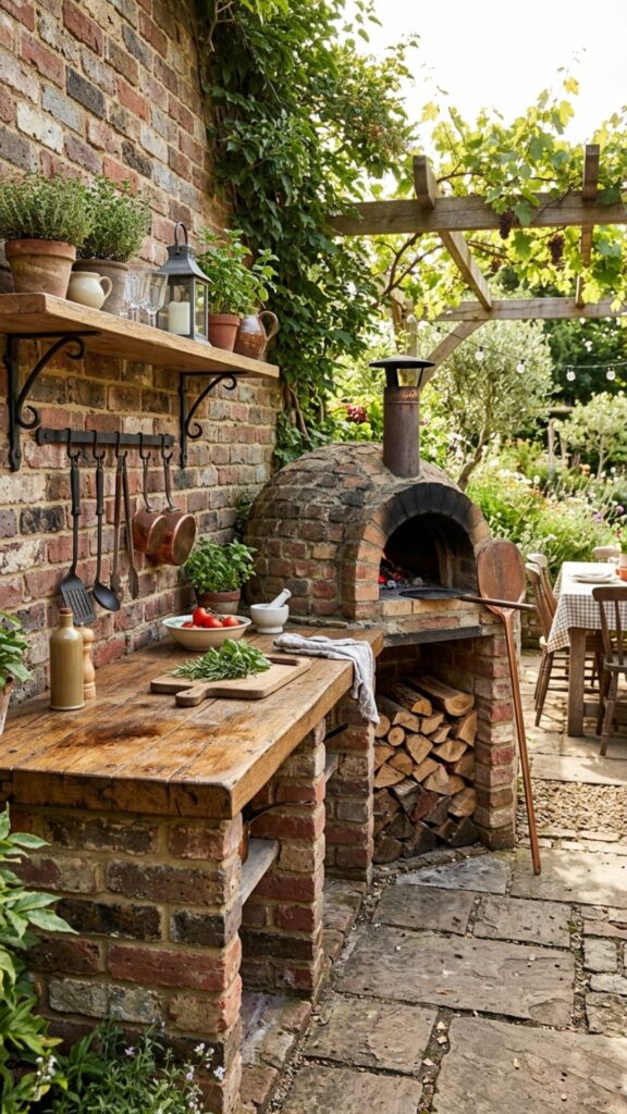 9. Rustic Reclaimed Brick Design
