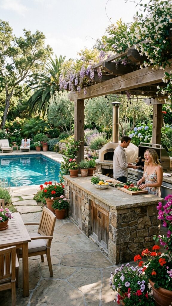 9. Use Natural Stone Around the Kitchen