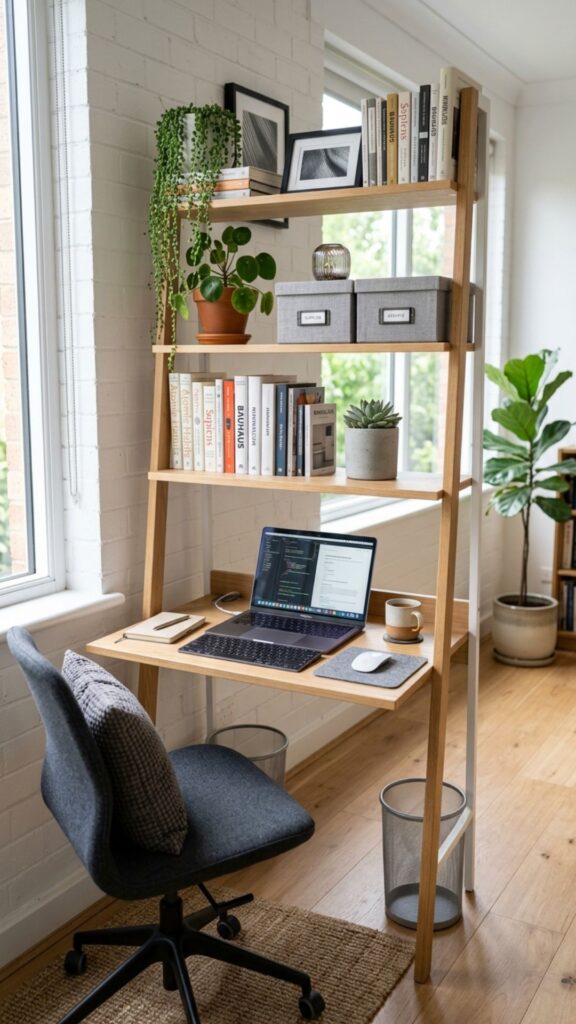 9. Use a Ladder Desk