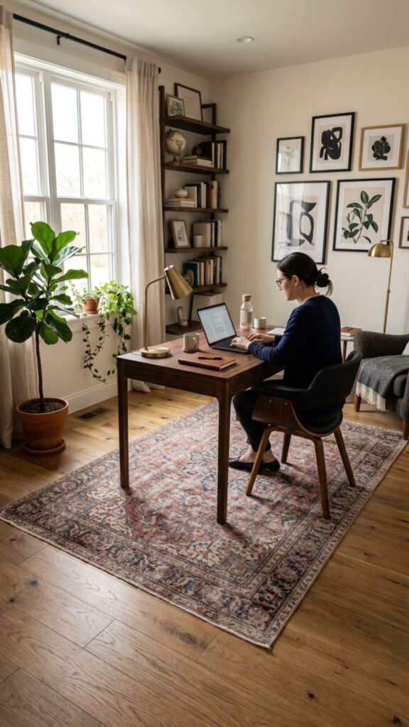 9. Use an Elegant Area Rug