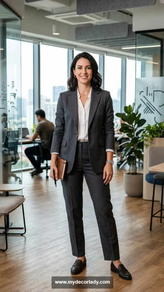 1. Classic Tailored Blazer and Trouser Set