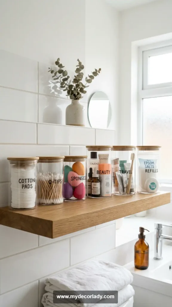 13. Use Transparent Containers for Easy Access