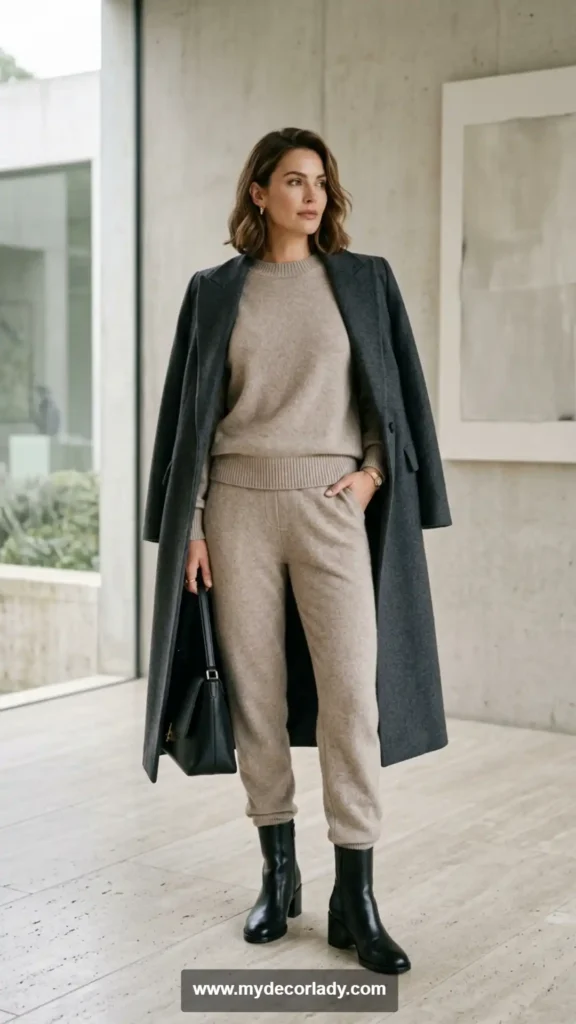 14. Cashmere Blend Sweater and Pants Set