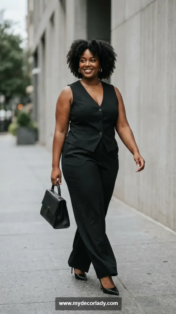 15. Vest and Wide-Leg Pants Matching Set