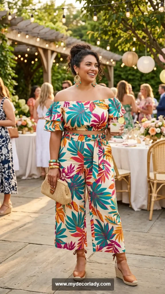 16. Off-Shoulder Matching Set