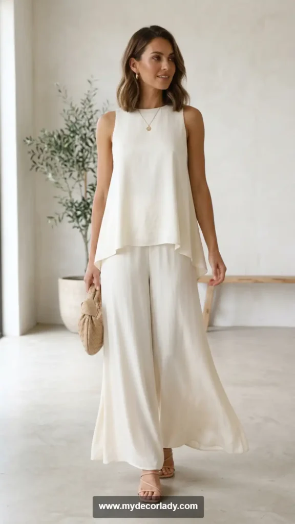 16. Sleeveless Top and Palazzo Set