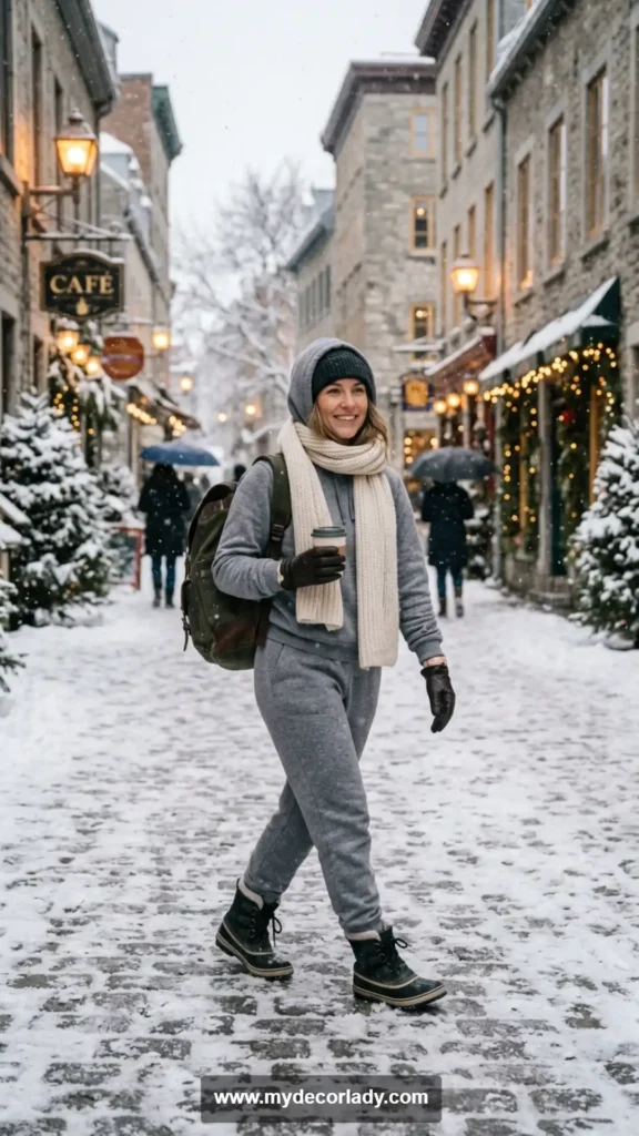 17. Matching Sweatsuit Set for Winter Travel