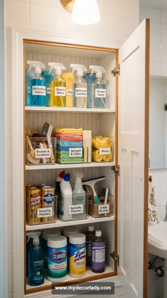 17. Organize Cleaning Supplies Separately