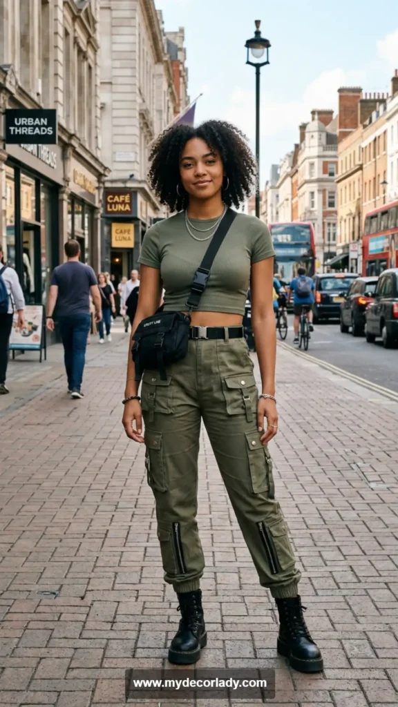 18. Co-Ord Set with Cargo Pants for Utility Fashion