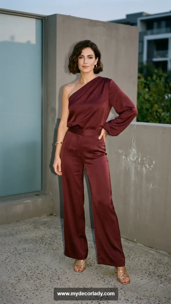 19. One-Shoulder Matching Sets