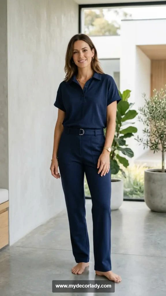 19. Relaxed Polo and Trouser Matching Set