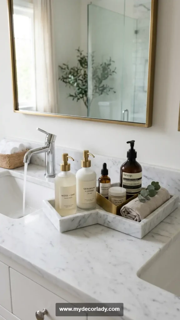 19. Use Small Trays to Group Products