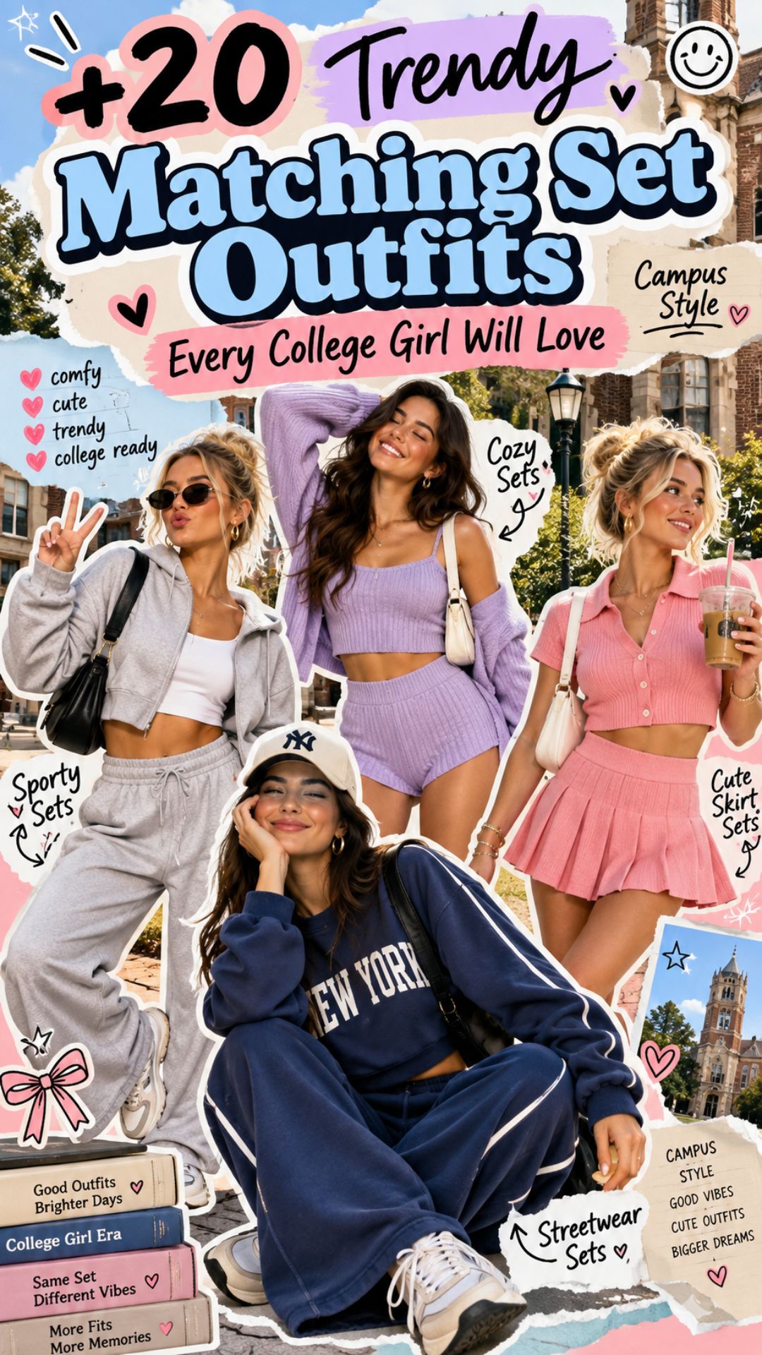 20 Trendy Matching Set Outfits Every College Girl Will Love