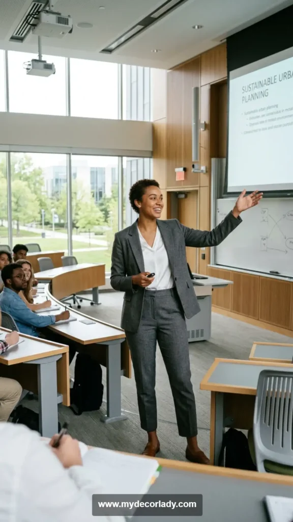 4. Blazer Matching Set for a Smart College Presentation Look