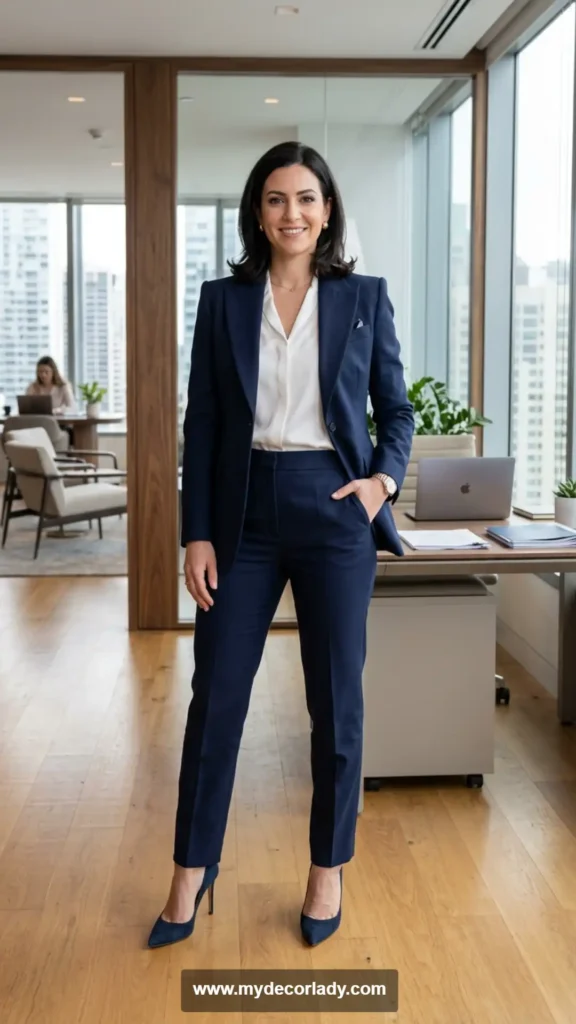 4. Blazer and Trouser Matching Set for a Professional Look
