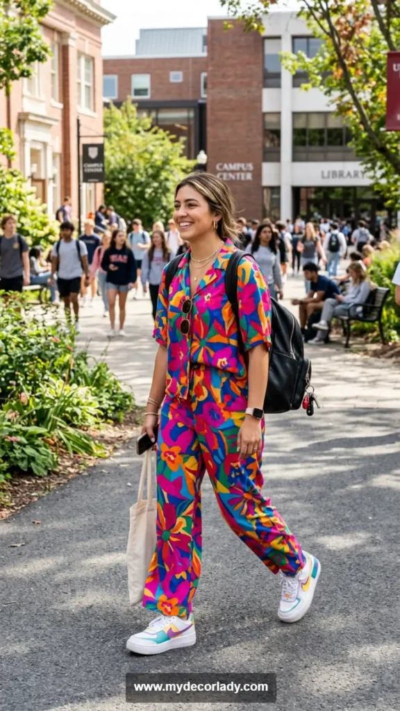 5. Printed Co-Ord Set for a Fun and Playful Look
