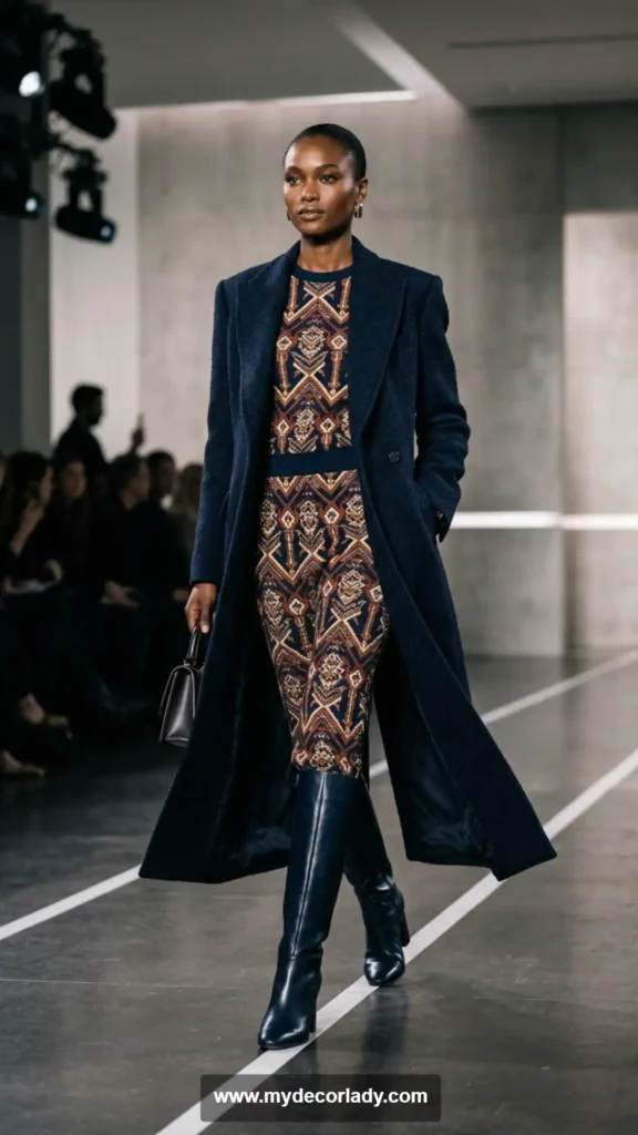 6. Layer With a Long Coat for a Runway-Inspired Look