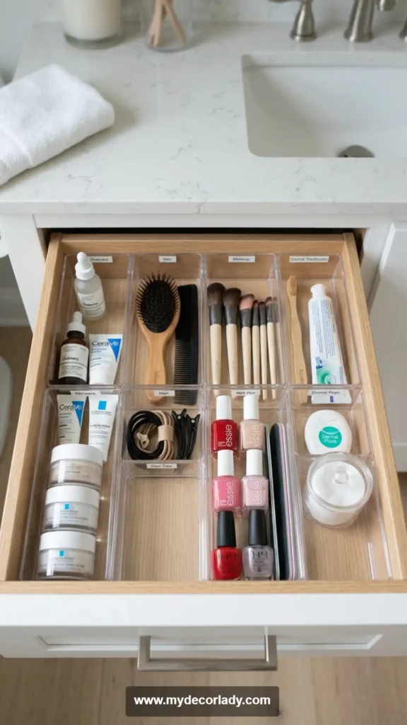6. Add Drawer Organizers for Small Items