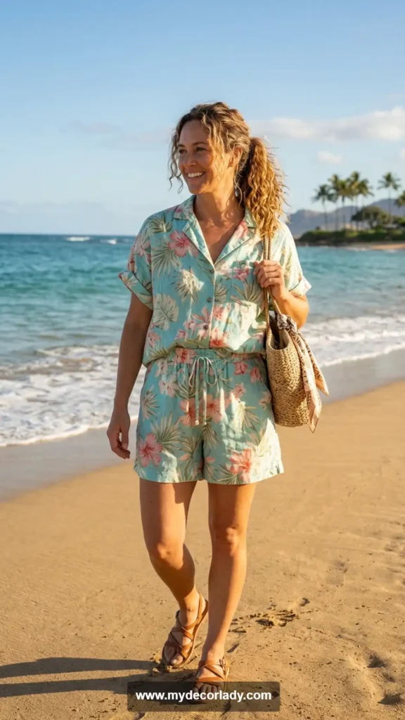 6. Short Sleeve Shirt and Matching Shorts Sets