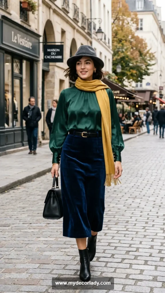 7. Mix Textures Within Your Matching Set Outfit