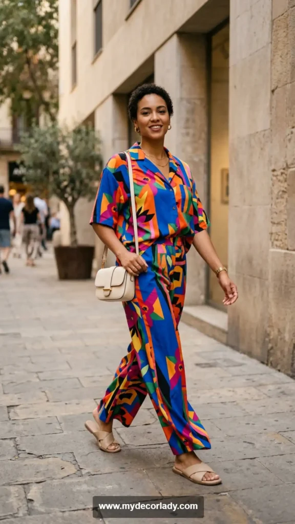 8. Printed Matching Set for a Statement Look