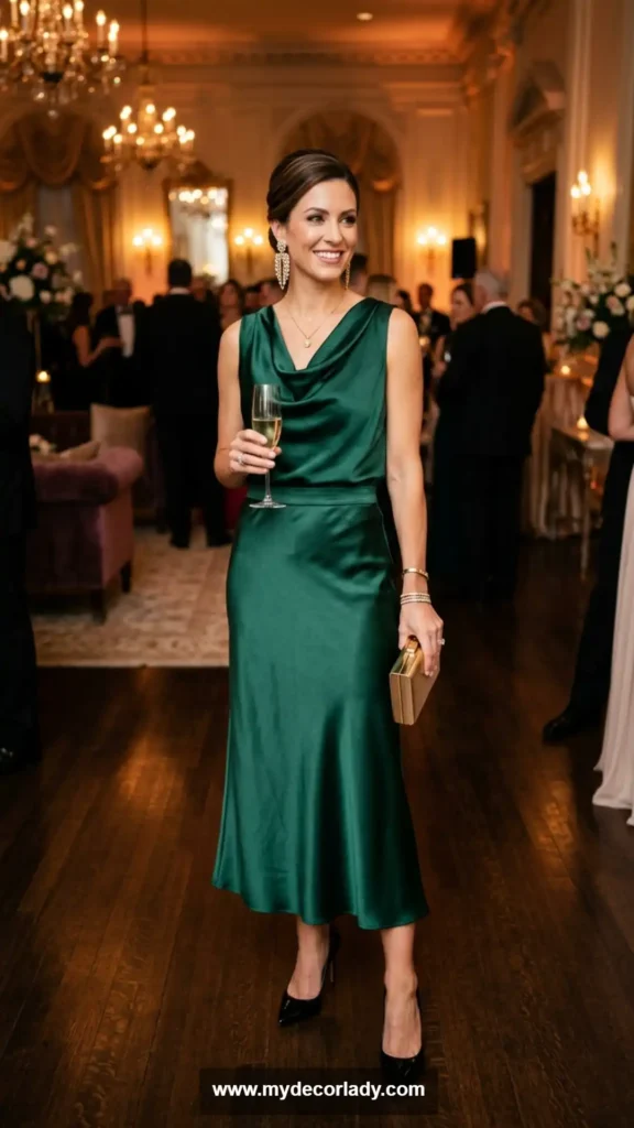9. Transform a Matching Set Into Evening Wear