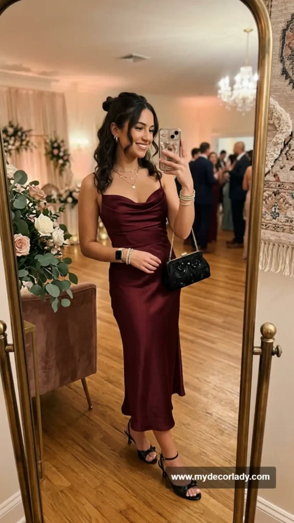10. Draped Cowl-Neck Dress